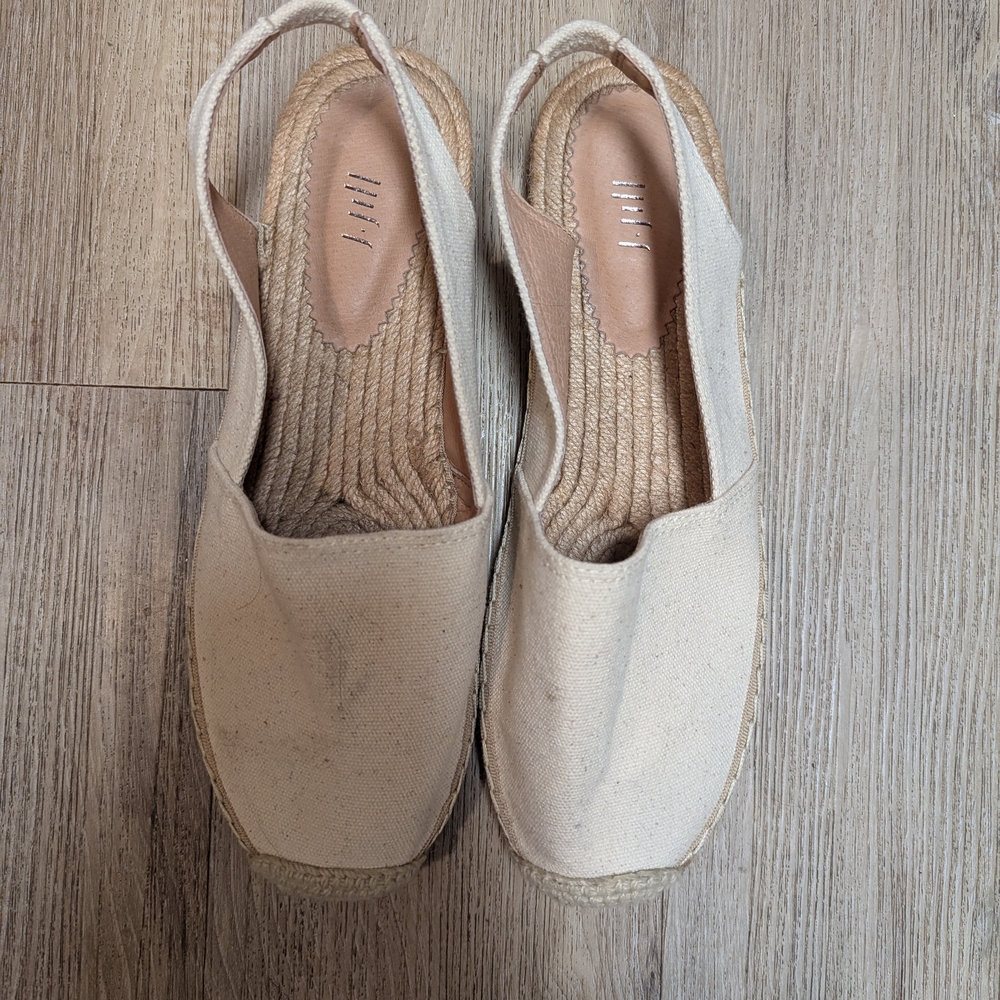 J. Jill Cream Espadrille Slingbacks